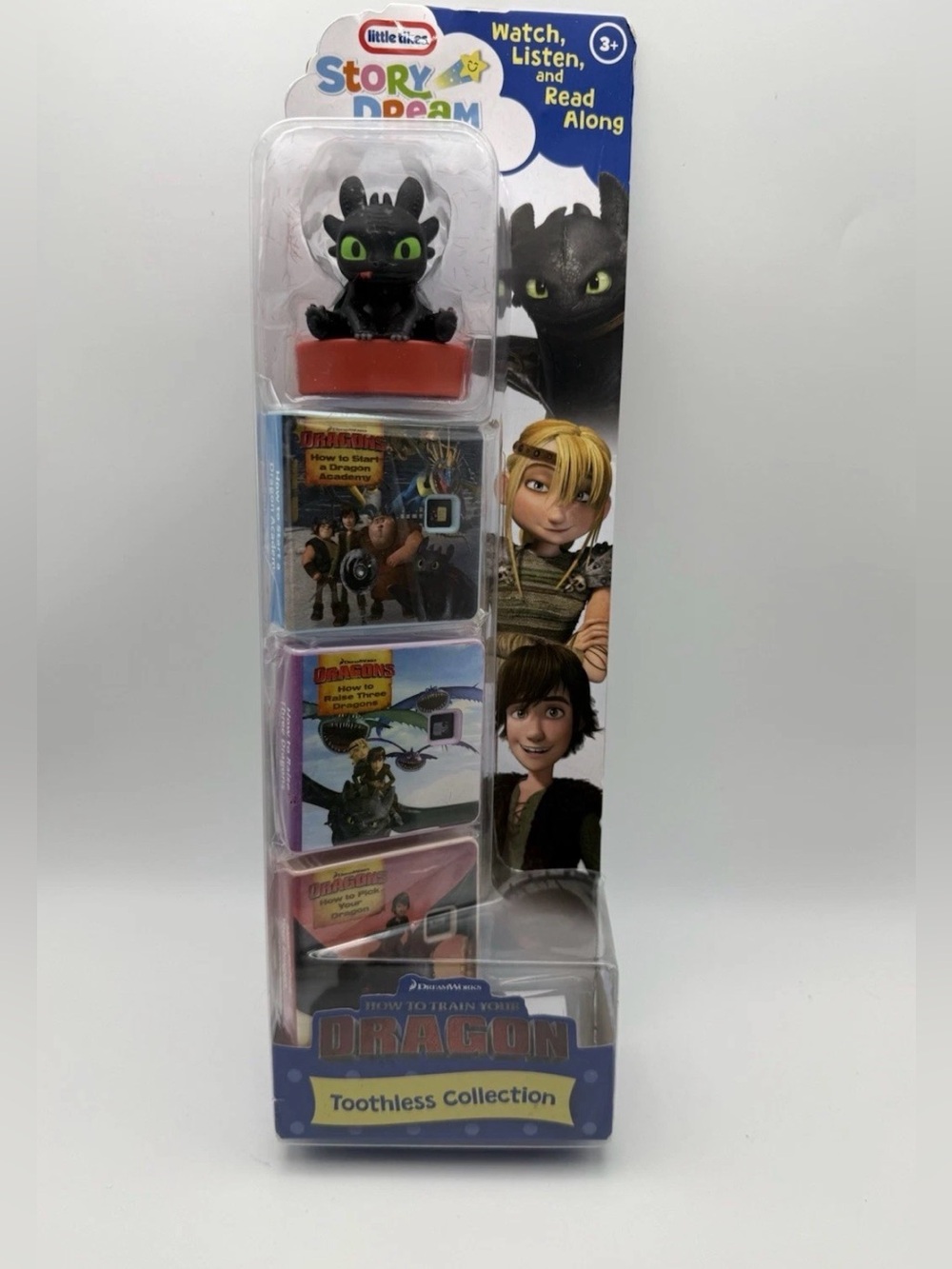 Dreamworks Black and Green Toothless Figure Story Set